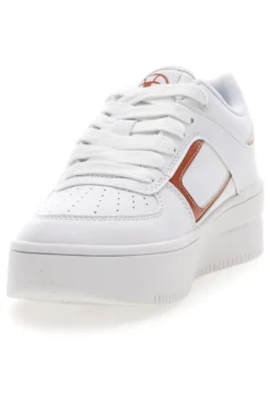 Sneakers Bianche Champion Foul Play Plat Metal