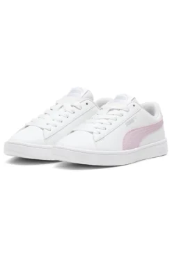 Sneakers Bianche con Banda Rosa Puma Rickie Classic JR