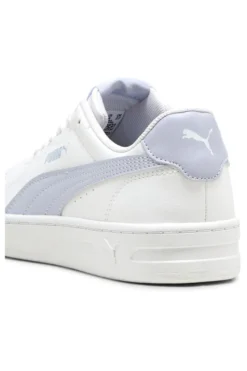 Sneakers Bianche con Bande Azzurre PUMA COURT LALLY JR