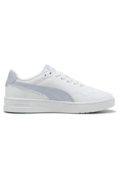 Sneakers Bianche con Bande Azzurre PUMA COURT LALLY JR
