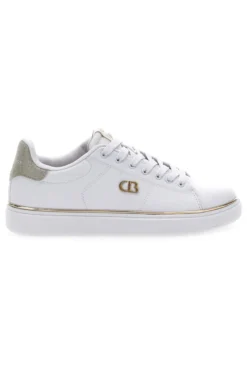 Sneakers Bianche con Bordo Dorato COTTON BELT GTZ 2.0