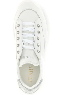 Sneakers bianche con brillantini Ferre F763