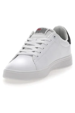 Sneakers Bianche con Dettaglio Nero COTTON BELT CBM424A54