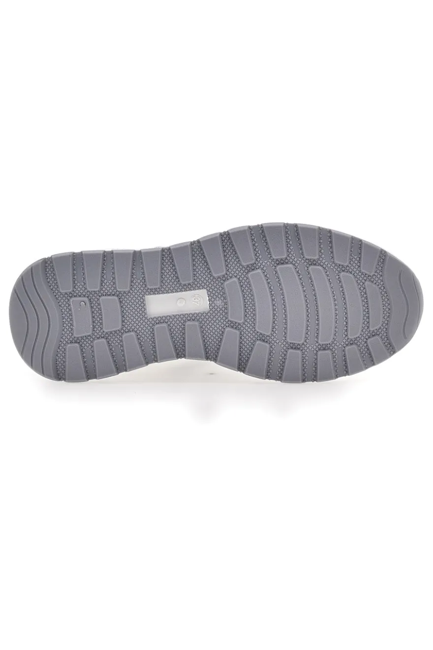 Sneakers Bianche Con Dettagli Argento Cafe' Cost 206