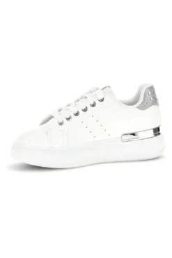 Sneakers bianche con dettagli argento Cafè Cost 45JH07267