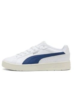 Sneakers bianche con dettagli blu e soletta SoftFoam+ Puma Court Classico