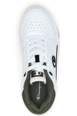 Sneakers bianche con dettagli verde e nero Champion RD18 HERITAGE LOW