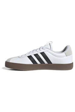 Sneakers bianche con dettagli neri suola in gomma Adidas Vl Court 3