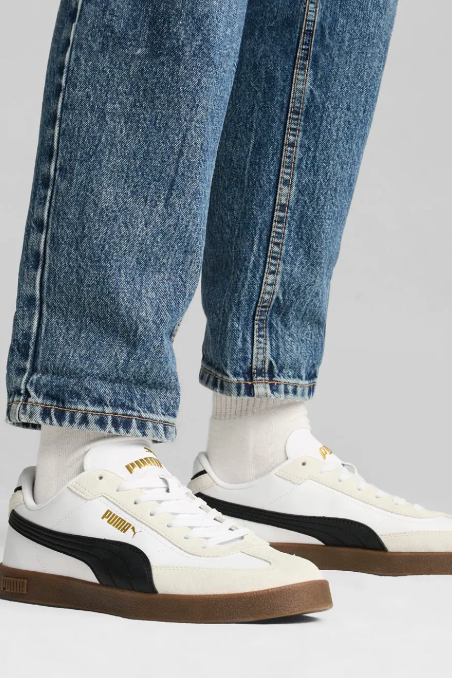 Sneakers Bianche Con Dettagli Neri Puma Club II Era