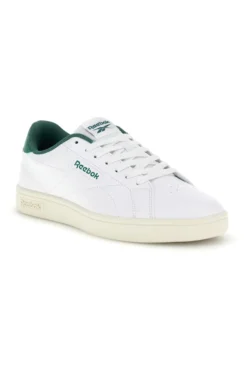 Sneakers bianche con dettagli verdi in pelle Reebok Court clean