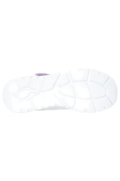 Sneakers bianche con dettagli metallici e chiusura adattiva Skechers Uno Lite 2.0 Vivid Metallic