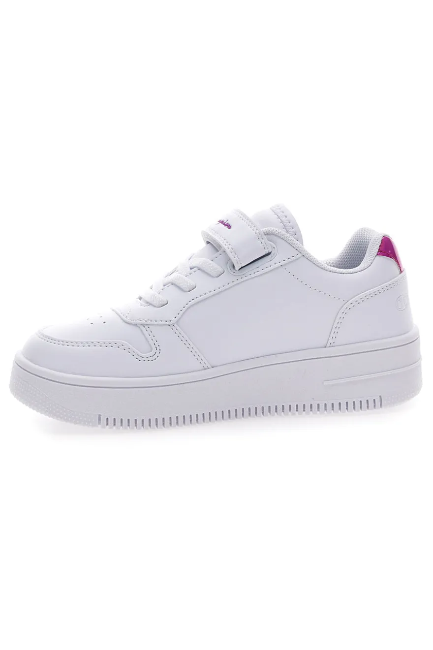 Sneakers Bianche con dettagli Rosa CHAMPION RD18 PLATFORM GLITTER G PS