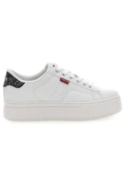 Sneakers Bianche con Dettaglio Posteriore Nero a Fantasia LEVI'S TAMPA