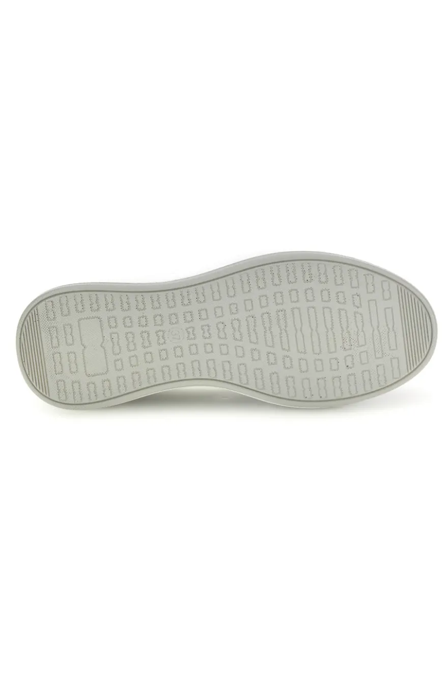 Sneakers bianche con dettagli argento Ferre F750