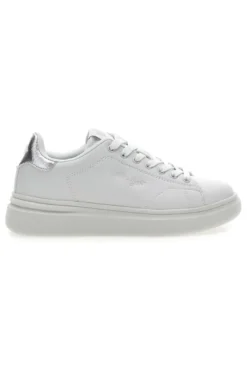Sneakers bianche con dettagli argentati Cotton belt LONDON 3.0