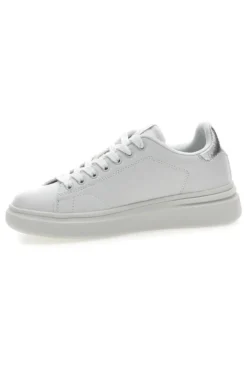Sneakers bianche con dettagli argentati Cotton belt LONDON 3.0