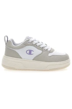 Sneakers bianche con dettagli grigi e lilla Champion Rd18 Lite Low