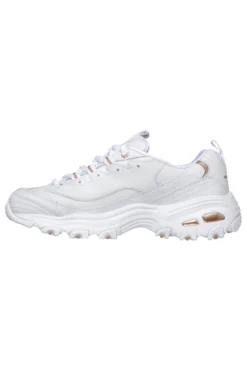 Sneakers bianche con dettagli oro e Memory Foam Skechers D'Lites Fresh Start