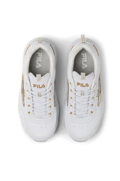 Sneakers bianche con dettagli oro e suola chunky Fila FFW0586