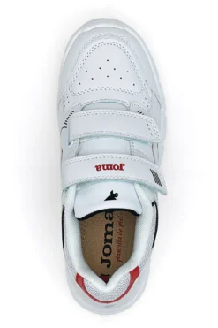 Sneakers bianche con doppio strappo Joma W.School JR 2506