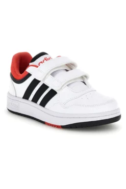 Sneakers bianche con doppio strappo Adidas Hoops 3 Cf c