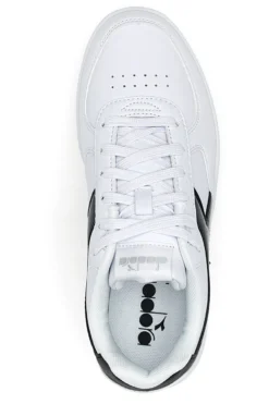 Sneakers Bianche con Fregio a Contrasto Diadora Raptor Low Moon WN