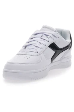 Sneakers Bianche con Fregio a Contrasto Diadora Raptor Low Moon WN