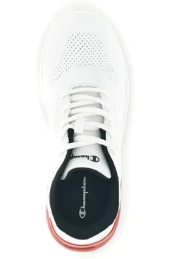 Sneakers bianche con inserti rossi e lacci Champion Champ.ion U GS