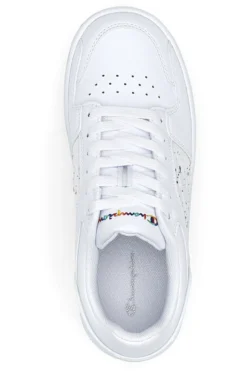 Sneakers Bianche con Lacci Champion Rebound Platform Abstract Low