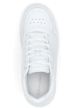 Sneakers Bianche con Lacci Champion Rebound Platform Low