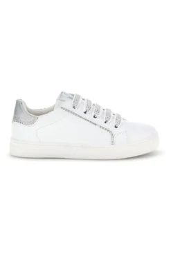 Sneakers bianche con lacci e cerniera Laura Biagiotti L9875C9759