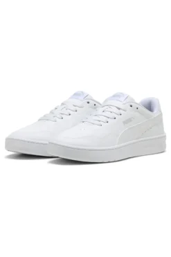 Sneakers Bianche Con Lacci Puma Court Lally