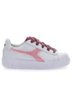 Sneakers bianche con lacci rossi DIADORA GAME STEP P PS FLUFFY