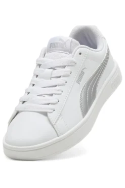 Sneakers Bianche con Logo Argento PUMA RICKIE CLASSIC JR