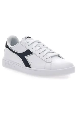 Sneakers bianche con logo blu DIADORA TORNEO
