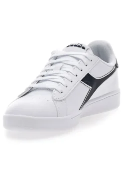 Sneakers bianche con logo blu DIADORA TORNEO