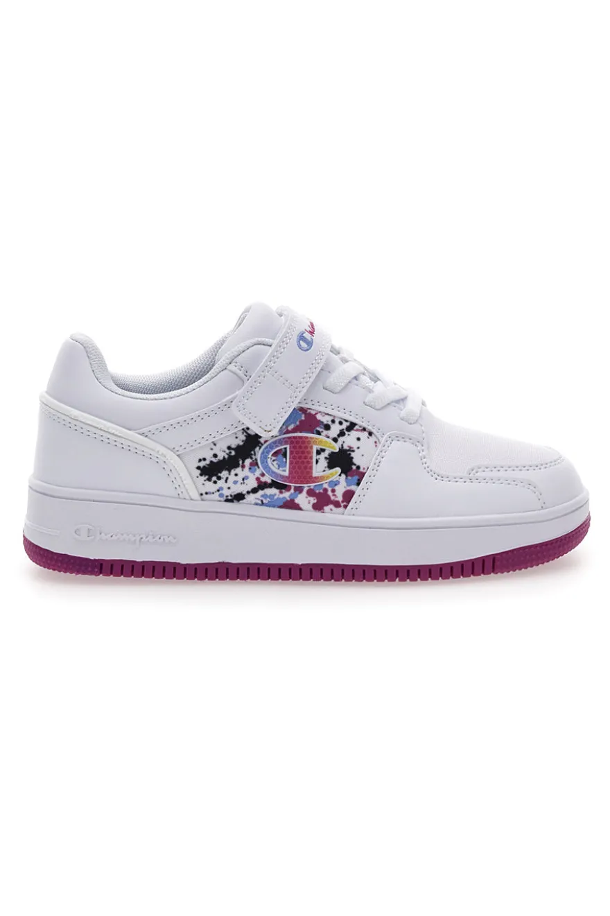 Sneakers Bianche con Logo Colorato CHAMPION RD18 2.0 LOW G TD