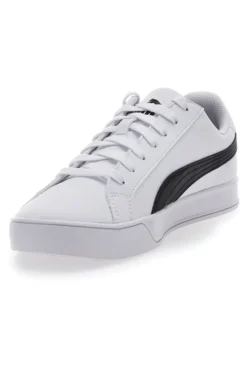 Sneakers Bianche Con Logo Laterale Puma Smash Vulc