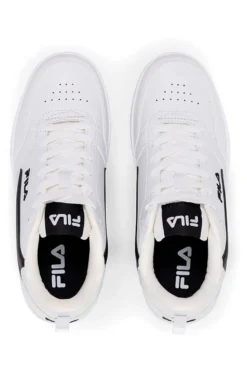 Sneakers Bianche con Logo Laterale Nero FILA REGA NF TEENS