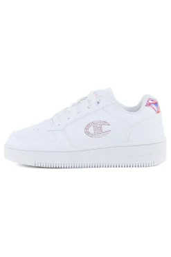 Sneakers Bianche Con Logo Laterale CHAMPION RD18 PLATFORM GLITTER G GS