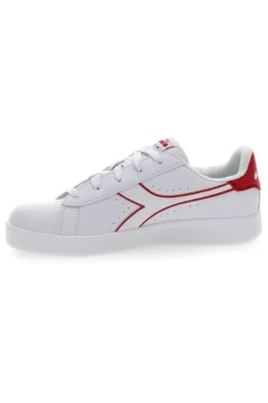 Sneakers bianche con logo rosso e velcro DIADORA GAME P GS