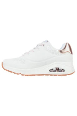 Sneakers Bianche Con Pianta Larga Skechers Street Uno Shimmer Away