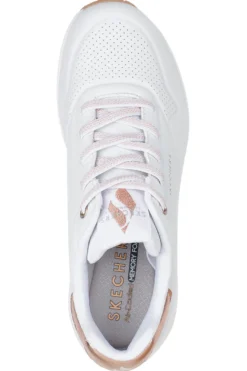 Sneakers Bianche Con Pianta Larga Skechers Street Uno Shimmer Away