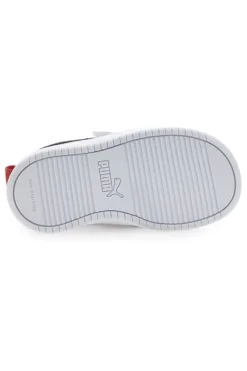 Sneakers bianche con strappo e dettagli navy Puma Rickie AC+ Inf