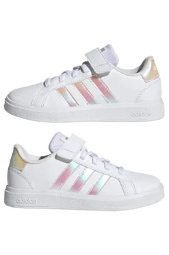 Sneakers Bianche Con Strappo in Velcro Adidas Grand Court 2 El