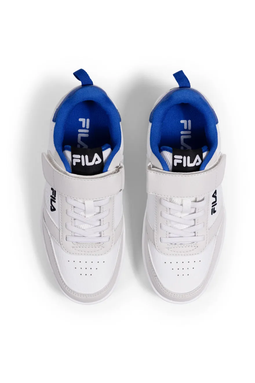 Sneakers Bianche Con Strappo In Velcro Fila Rega Kids