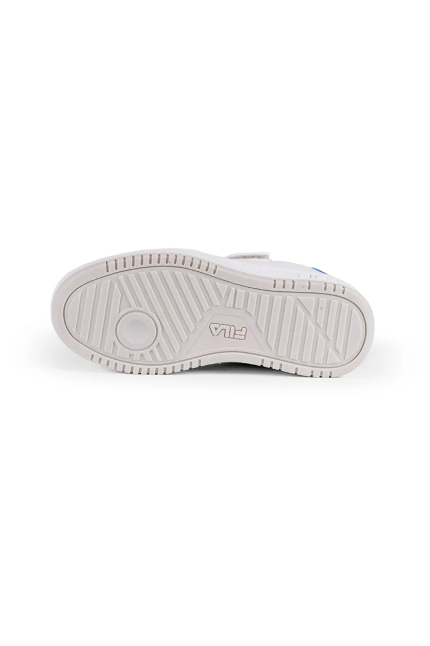 Sneakers Bianche Con Strappo In Velcro Fila Rega Kids