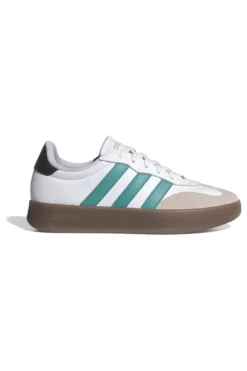 Sneakers bianche con strisce verdi e suola beige Adidas Barreda