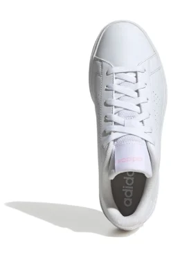 Sneakers bianche con strisce traforate in materiale riciclato Adidas Advantage Base 2