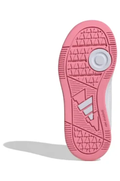Sneakers bianche con strisce rosa metallizzate e suola antitraccia Adidas Tensaur Sport 3.0 K